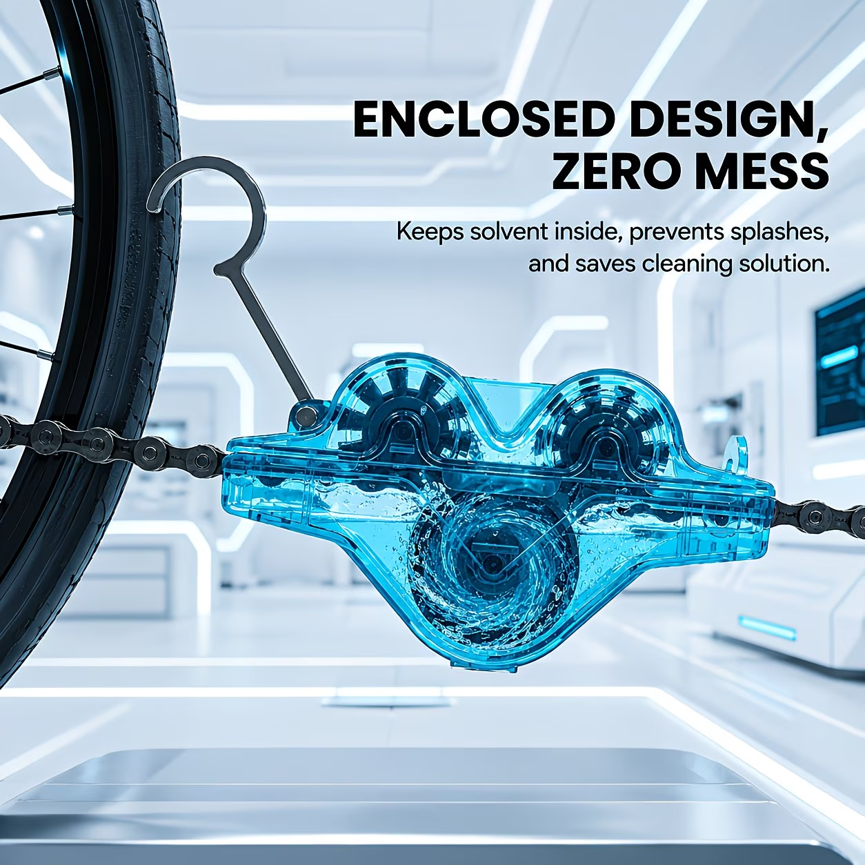 🚲 Portable Bicycle Chain Cleaner | 360° All-Round Bike Chain Cleaning Tool