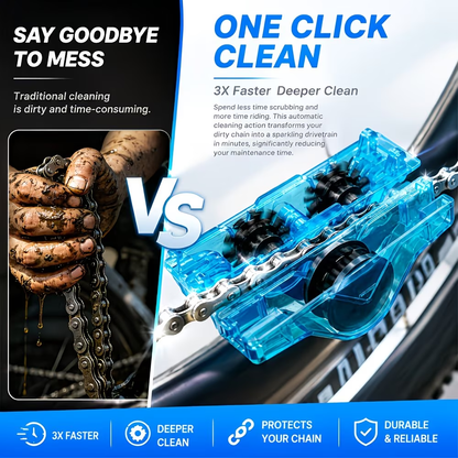 🚲 Portable Bicycle Chain Cleaner | 360° All-Round Bike Chain Cleaning Tool