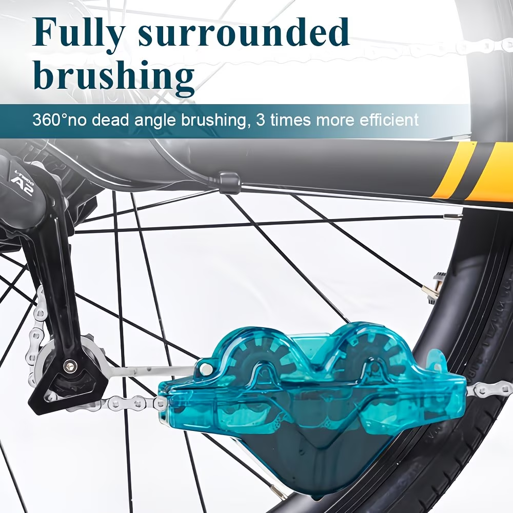 🚲 Portable Bicycle Chain Cleaner | 360° All-Round Bike Chain Cleaning Tool