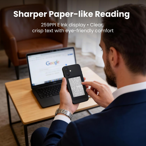 📖 3.7" Ultra-Portable E-Ink eBook Reader: Distraction-Free Pocket Reader with Gyroscope Page-Turn – 0.2" Thin, 2oz Lightweight Design for On-the-Go Reading