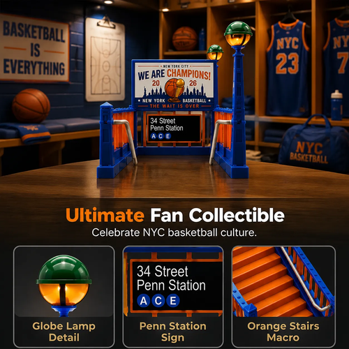 🏀🚇New York City Basketball Theme Subway Model Decor
