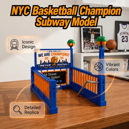 🏀🚇New York City Basketball Theme Subway Model Decor