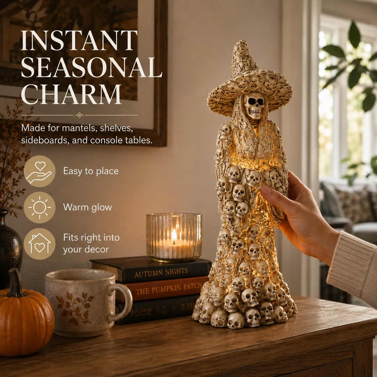 🔥HOT SALE 50% OFF✨Skeleton Witch Ornament