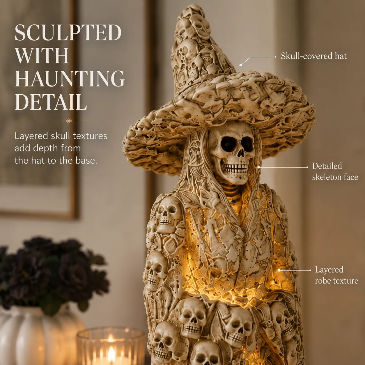 🔥HOT SALE 50% OFF✨Skeleton Witch Ornament