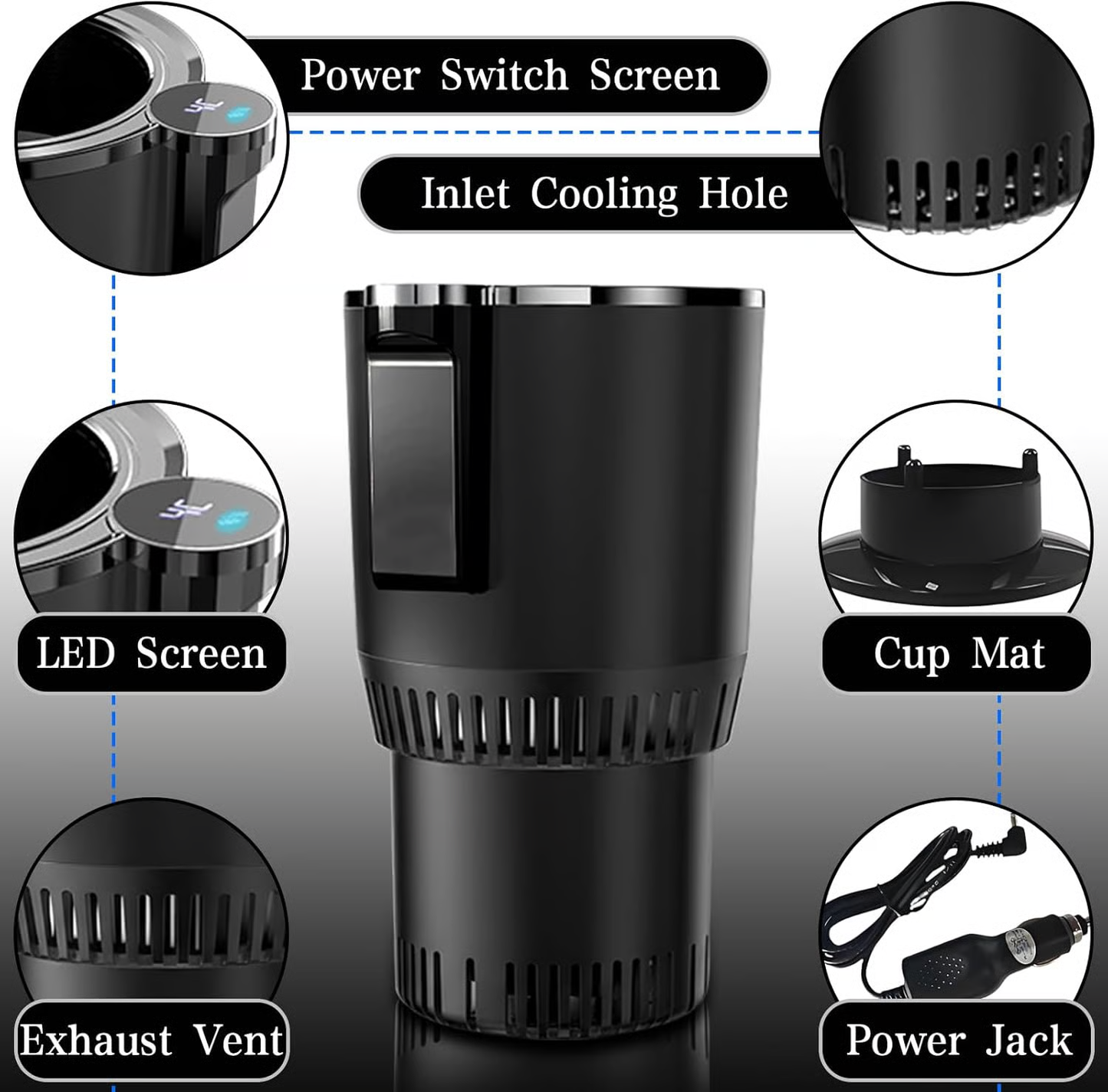 ❄️🔥2-in-1 Smart Car Cup Holder