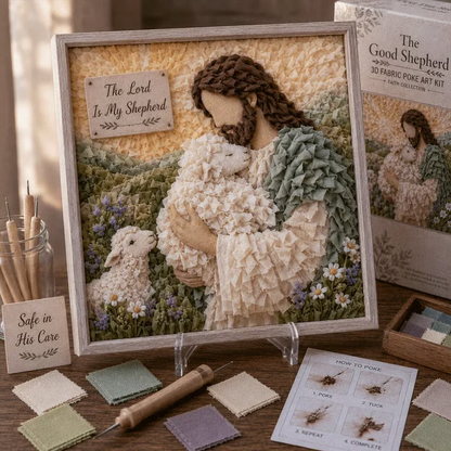 🔥HOT SALE🔥 - ✝️3D Christian Fabric Poke Art Kit