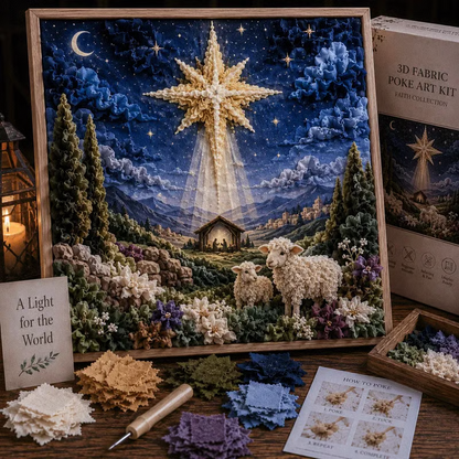 🔥HOT SALE🔥 - ✝️3D Christian Fabric Poke Art Kit