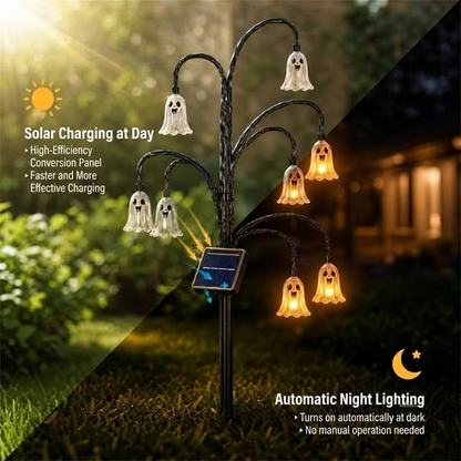 🎃Halloween Solar Tree Stump Light
