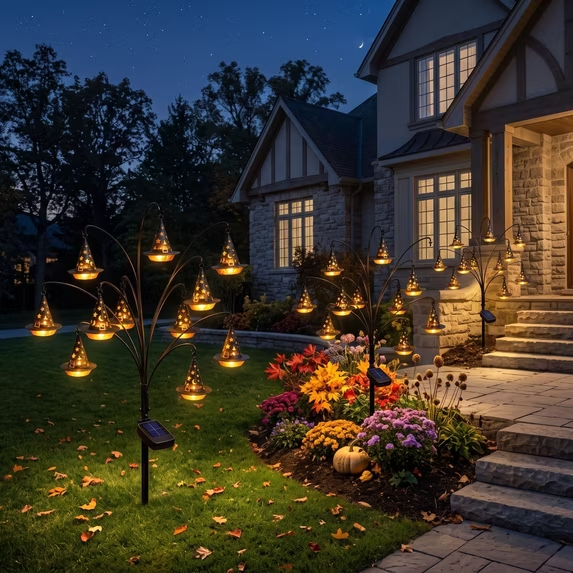 🎃Halloween Solar Tree Stump Light