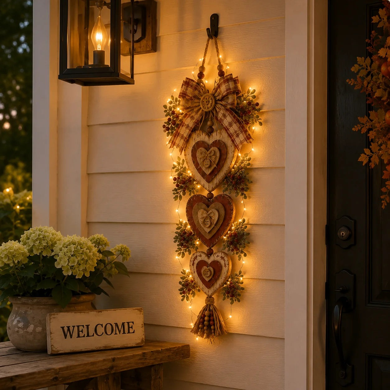 🤎Vintage Farmhouse Layered Heart Wall Hanging