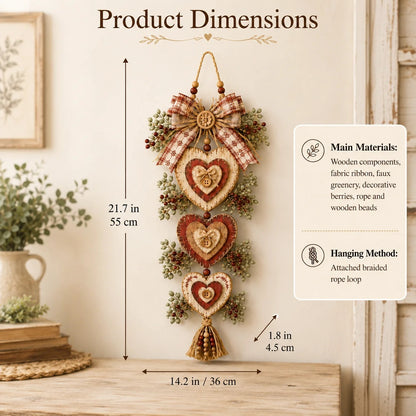 🤎Vintage Farmhouse Layered Heart Wall Hanging
