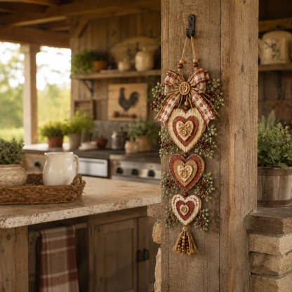 🤎Vintage Farmhouse Layered Heart Wall Hanging