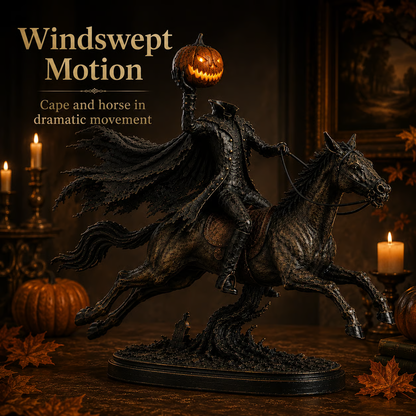 🐎🎃Lighted Headless Horseman Statue