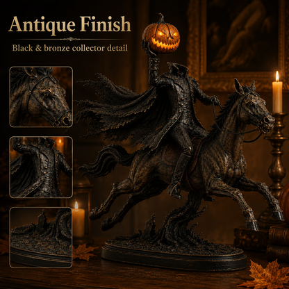 🐎🎃Lighted Headless Horseman Statue
