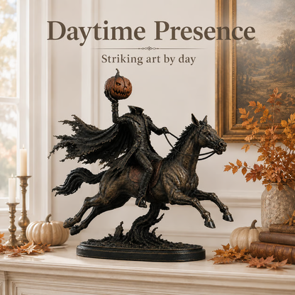 🐎🎃Lighted Headless Horseman Statue