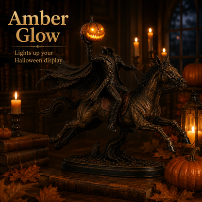 🐎🎃Lighted Headless Horseman Statue