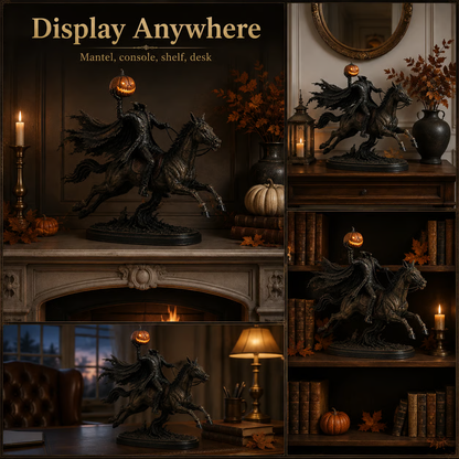 🐎🎃Lighted Headless Horseman Statue