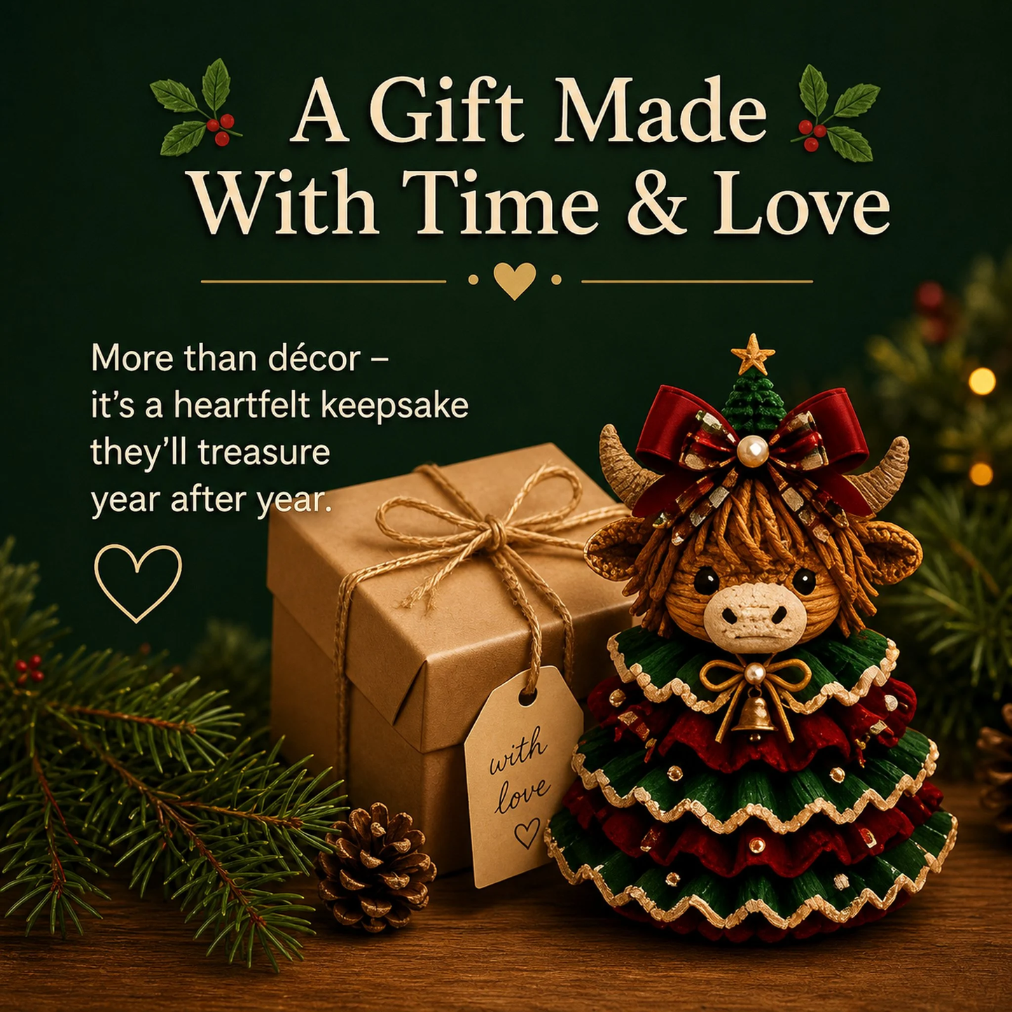 🎄Crochet Animal Christmas Tree DIY Kit – Stitch a Little Christmas Magic