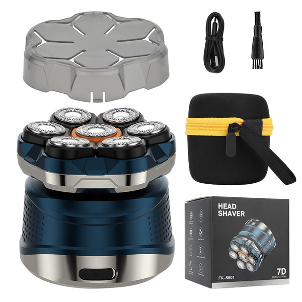 7D Electric Head Shaver for Men | Wet & Dry Rotary Razor