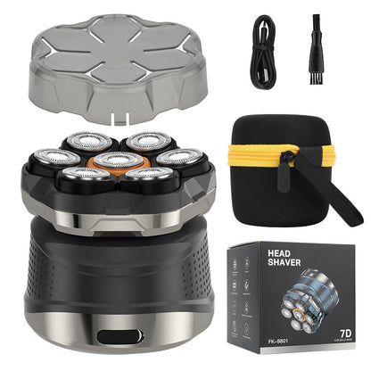 7D Electric Head Shaver for Men | Wet & Dry Rotary Razor