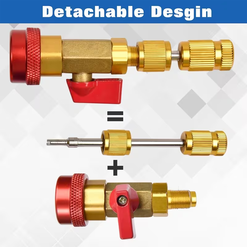 🔧 R134A R1234YF AC Valve Core Remover Tool Kit(2PCS)