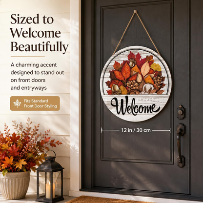 🧲 Interchangeable Magnetic Seasonal Welcome Door Sign|16-Piece Interchangeable Welcome Sign Set