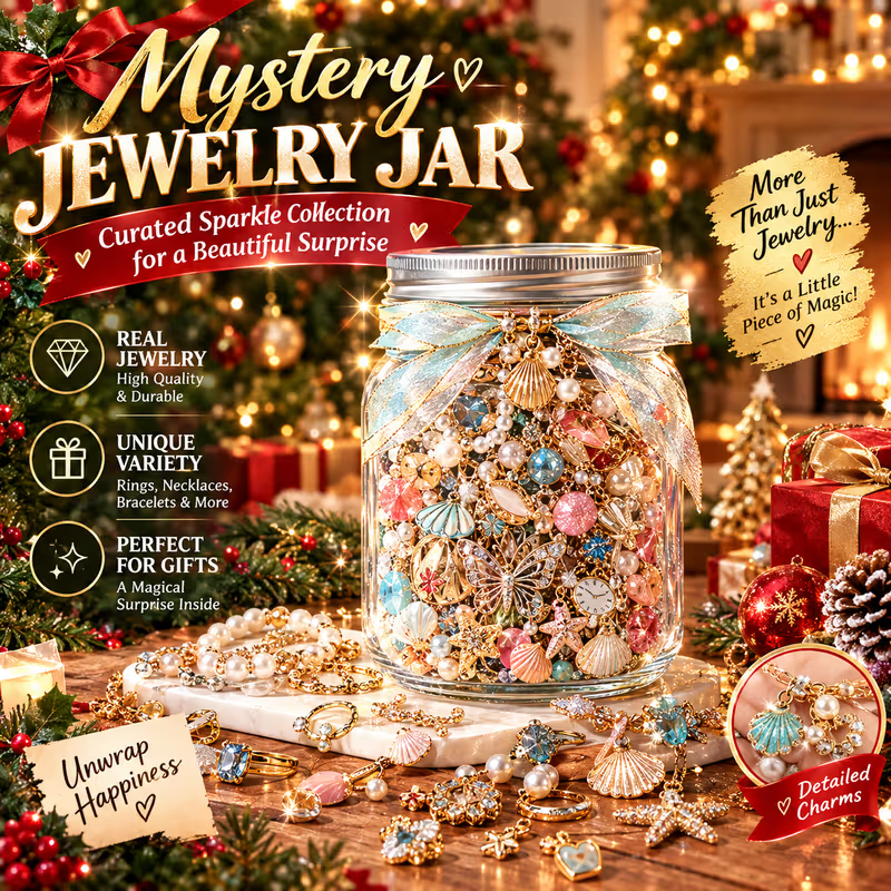 ✨ Mystery Jewelry Jar – Curated Sparkle Collection for a Beautiful Surprise