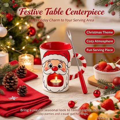 🎅🍫Santa Chocolate Fondue Mug|Christmas Chocolate Fondue Cup