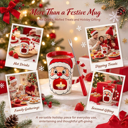 🎅🍫Santa Chocolate Fondue Mug|Christmas Chocolate Fondue Cup
