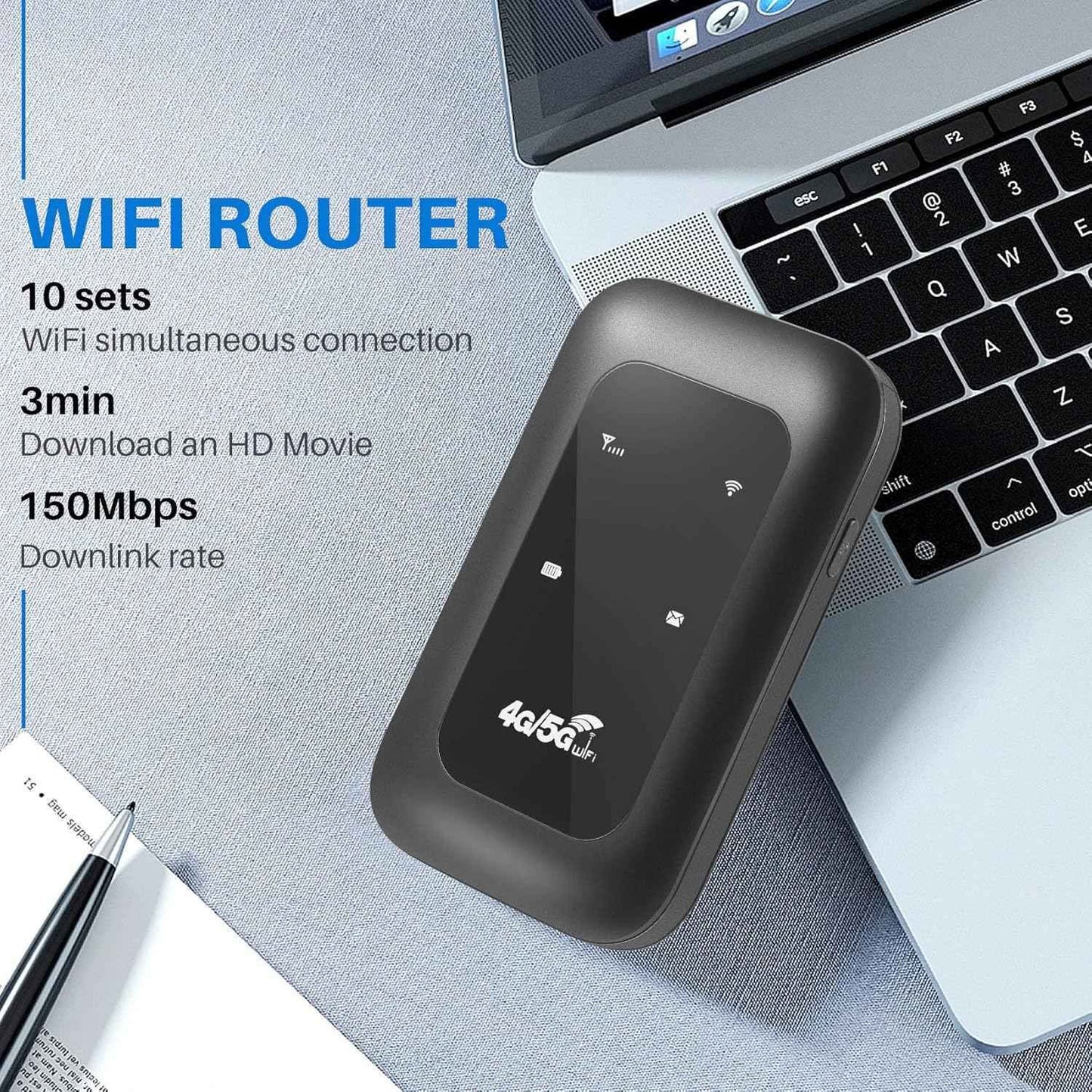 📶 Pocket WiFi – Ready in Seconds No Setup. No Hassle. Just Connect.