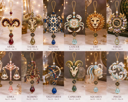 ✨ Zodiac Blessing Beaded Ornament DIY Kit – Create A Meaningful Handmade Keepsake Inspired By Your Star Sign