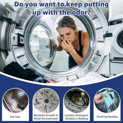 🐾 Pet Washing Machine Cleaner – 24 Tablets, Odor & Hair Remover