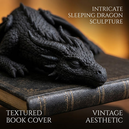 🐉 Levitating Sleeping Dragon Book Night Light