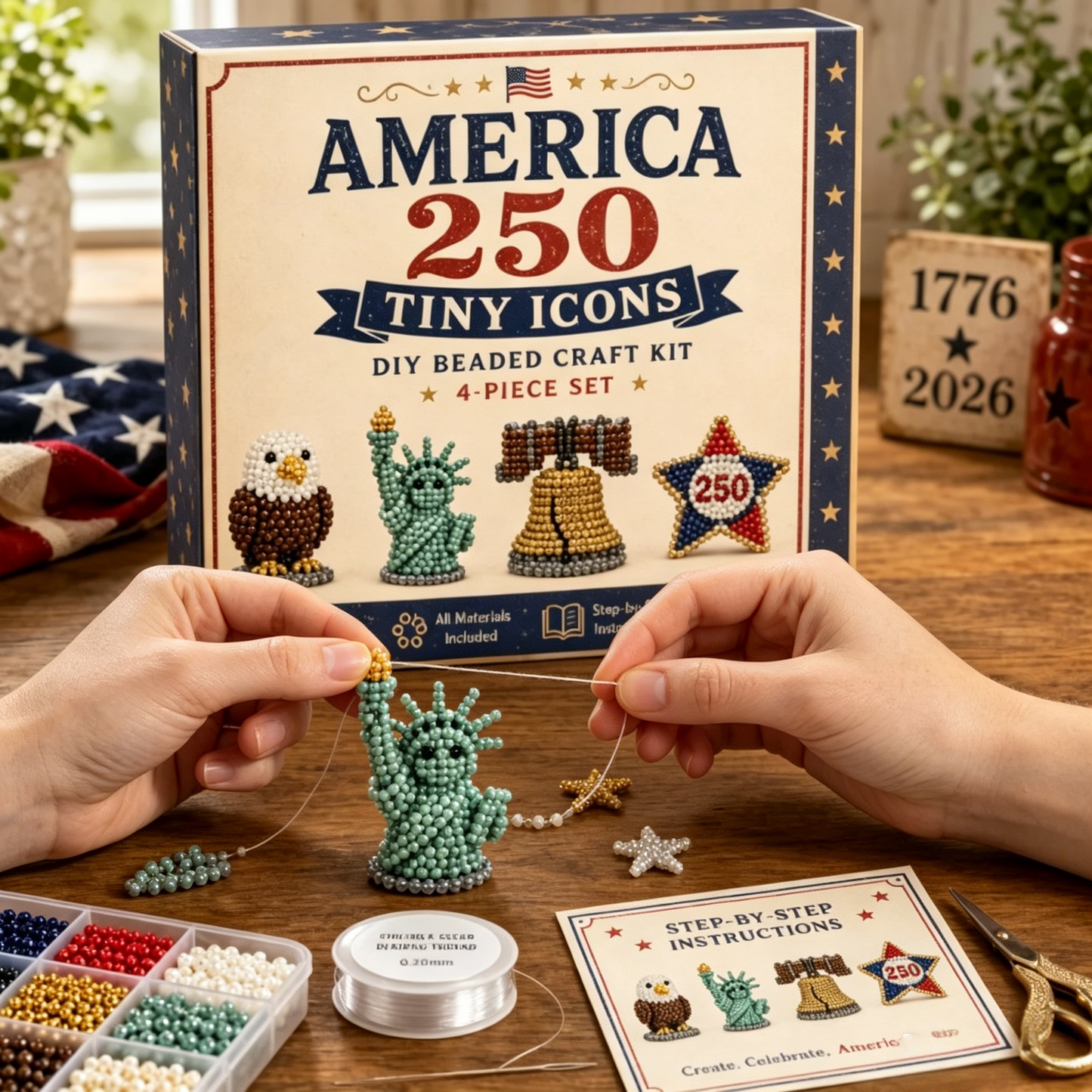 ❤️250th Anniversary Beaded  DIY Kit