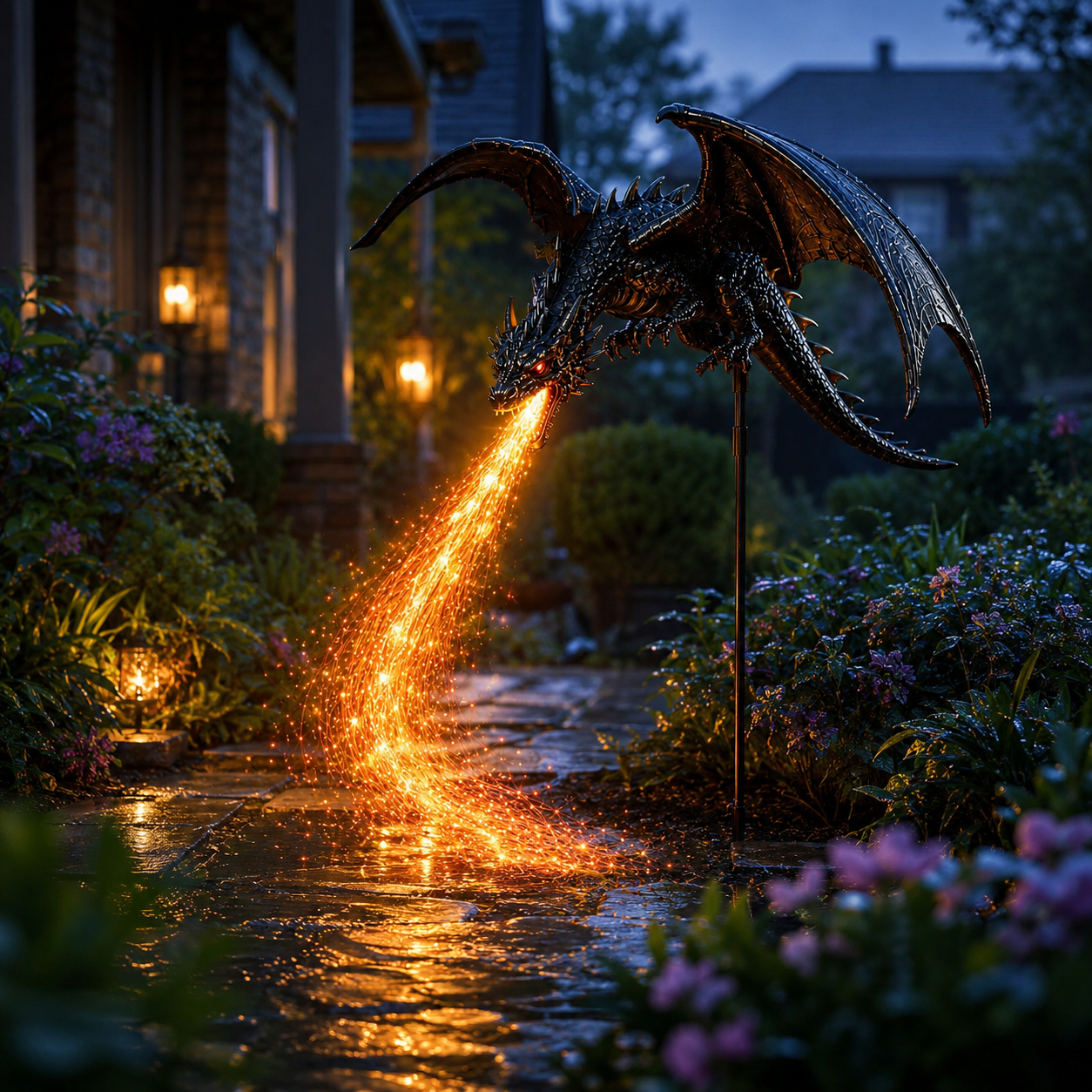 🐉🔥Solar Dragon Fire Garden Light——Fantasy Outdoor Yard Decoration
