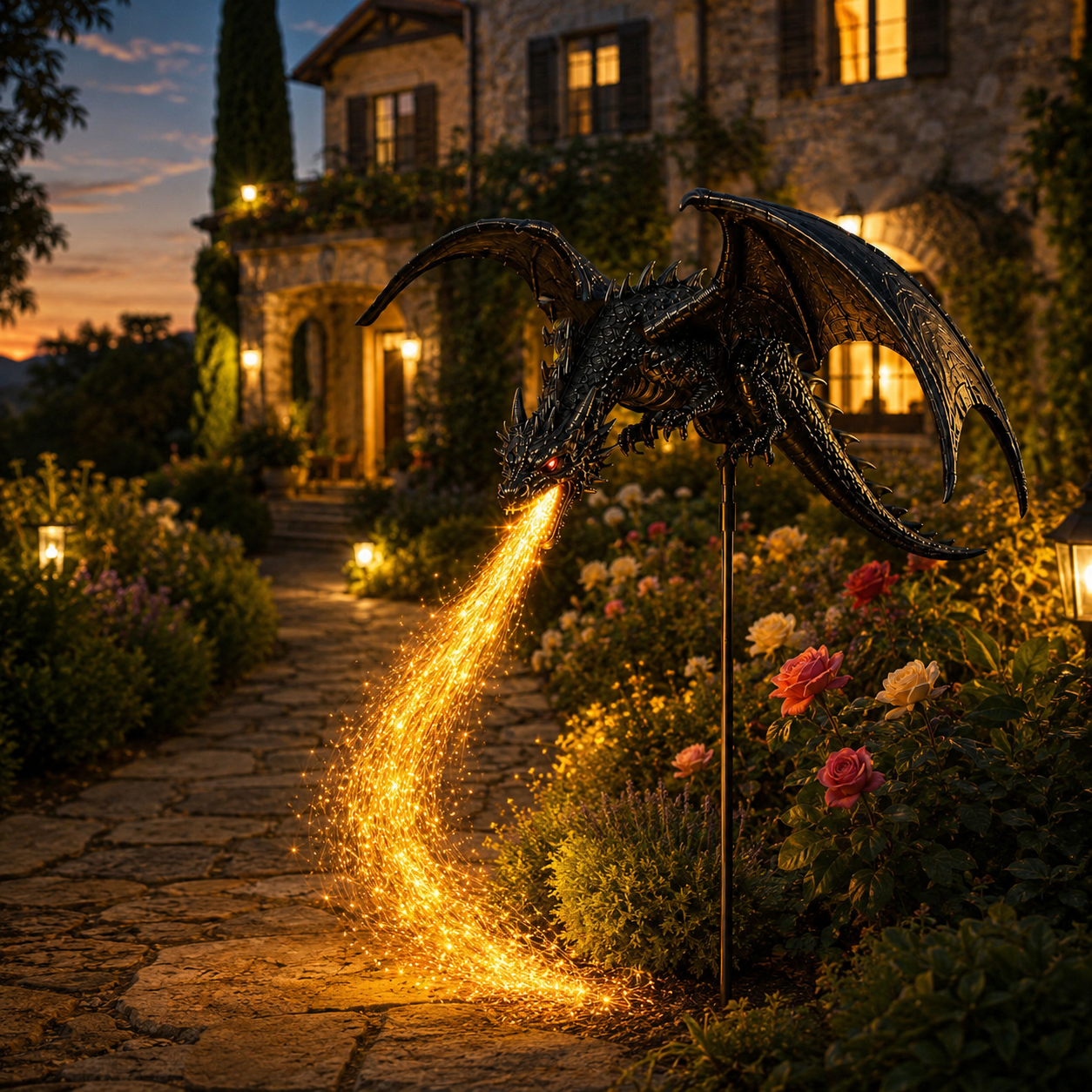 🐉🔥Solar Dragon Fire Garden Light——Fantasy Outdoor Yard Decoration