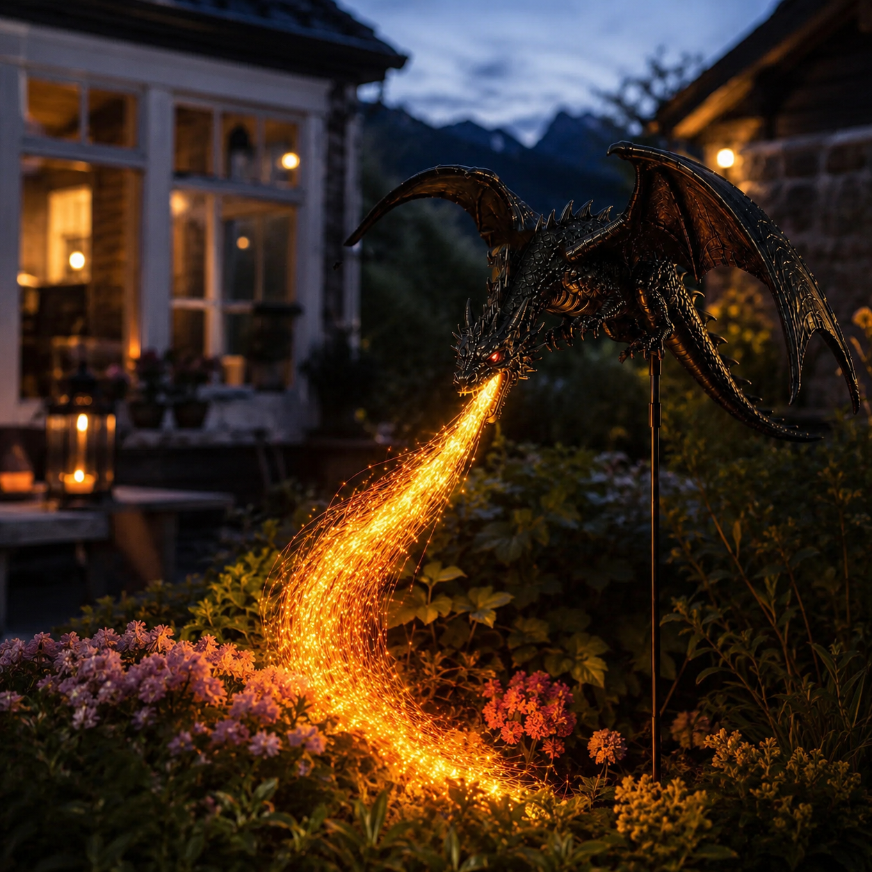🐉🔥Solar Dragon Fire Garden Light——Fantasy Outdoor Yard Decoration