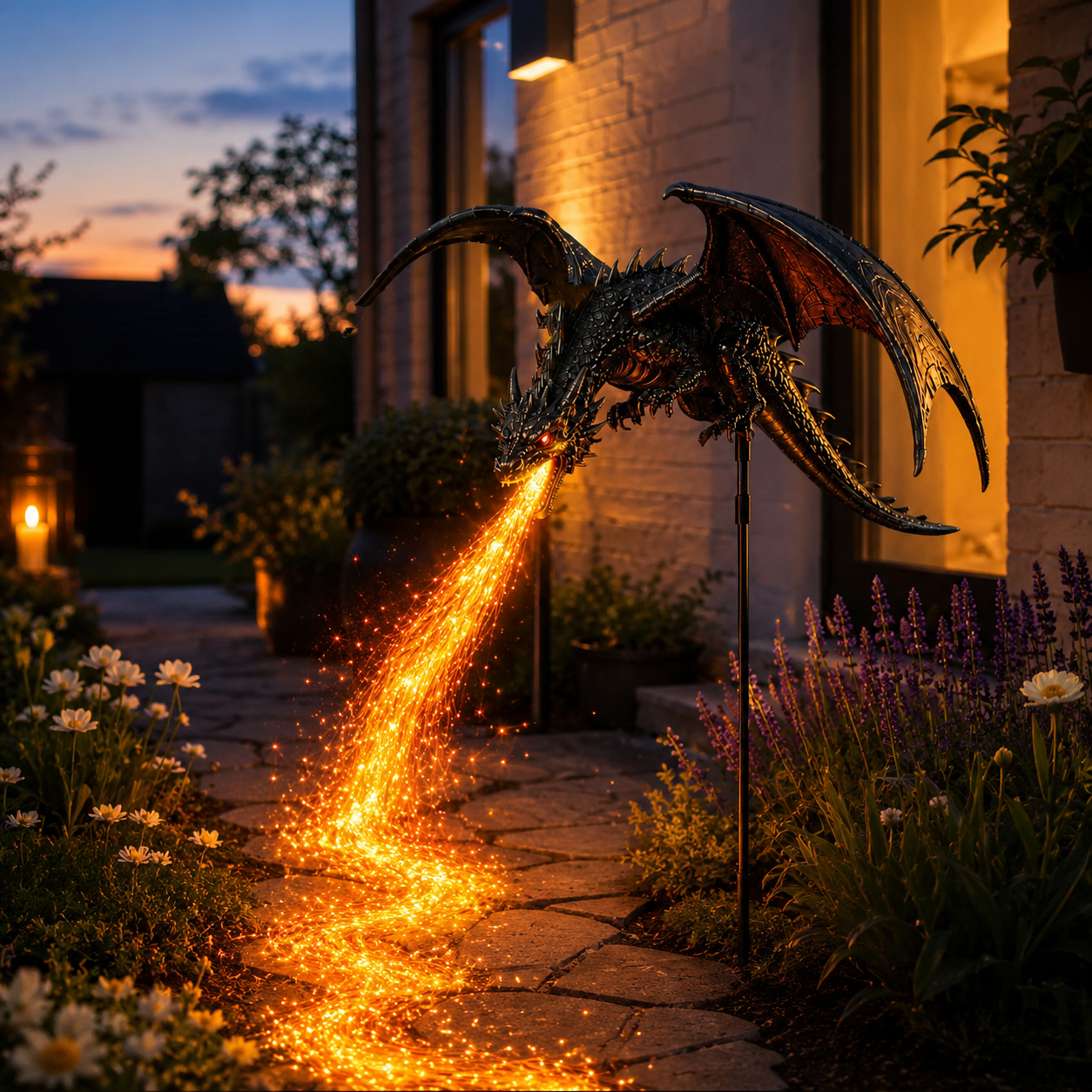 🐉🔥Solar Dragon Fire Garden Light——Fantasy Outdoor Yard Decoration