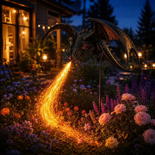 🐉🔥Solar Dragon Fire Garden Light——Fantasy Outdoor Yard Decoration