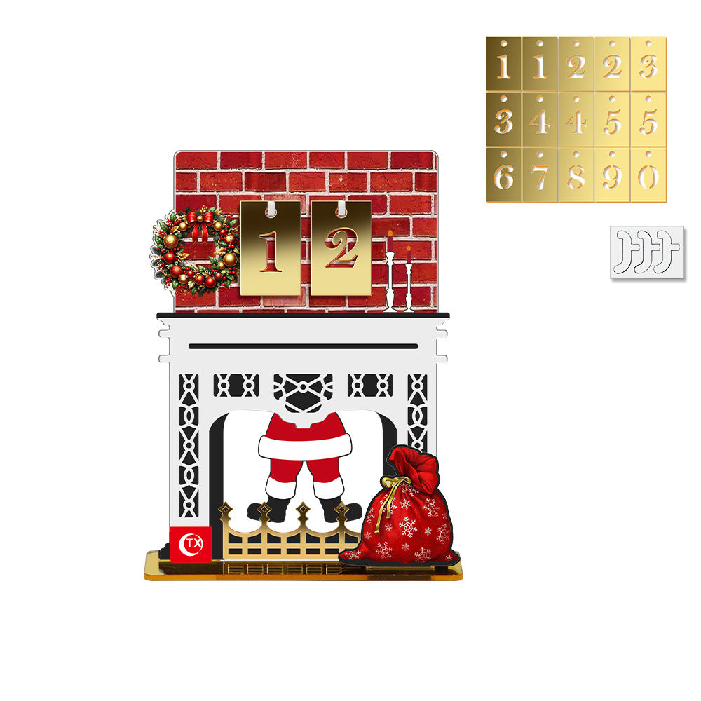🎄 Christmas Advent Countdown Calendar | Reusable Tabletop Decor