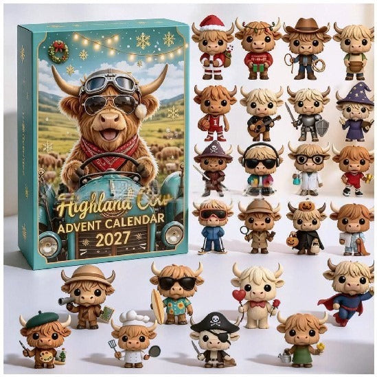 🔥2026 Highland CowAdvent Calendar 🐂📆
