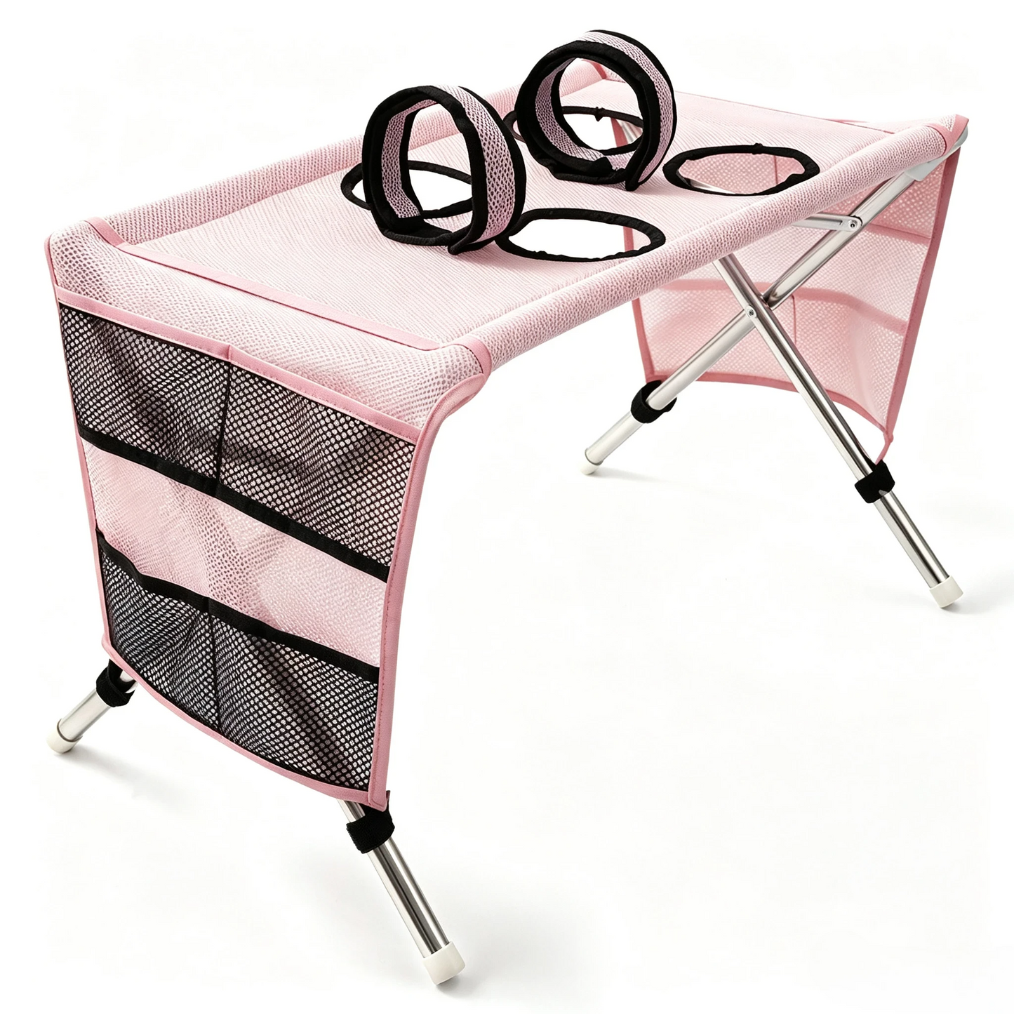 🐾 2-in-1 Foldable Pet Grooming Table – Suspension Hammock & Stable Bath Station