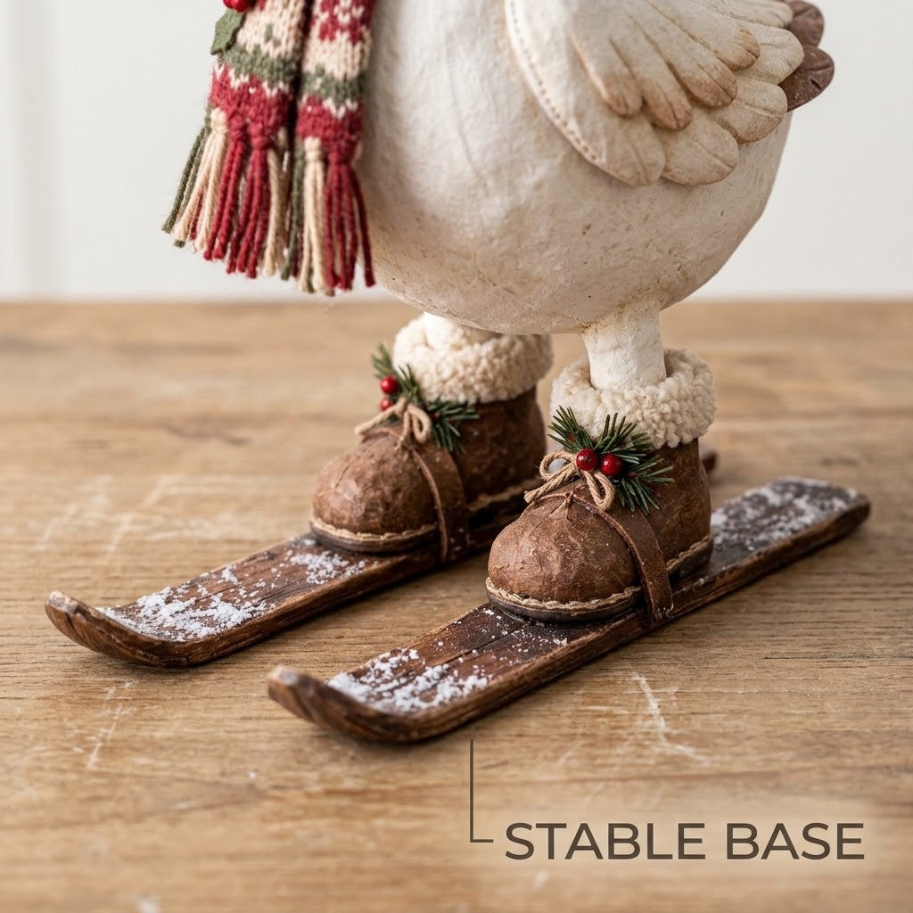 🎄Vintage-Style Christmas Goose Figurine | Vintage Farmhouse Christmas Goose Statue