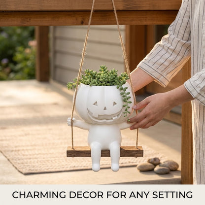 🎃Swing Pumpkin Hanging Planter Pot