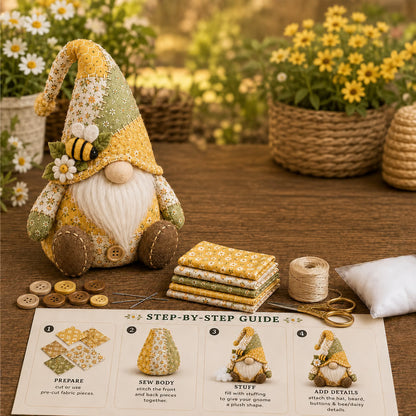 🎁 DIY Patchwork Gnome Kit – Create Your Own Cozy Decor