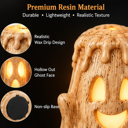 👻Ghost LED Candle Set | Halloween Spooky Ghost Decor
