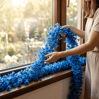 💐 Versatile Artificial Violet Vines – Reusable Garlands Suitable for All Decorations and Holidays 🌸 🎄