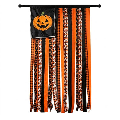 🎃Halloween Flag Pumpkin Fabric Ribbon