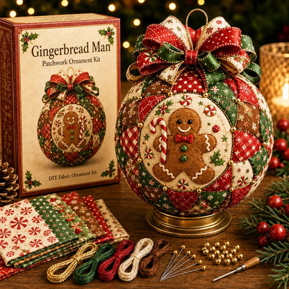 🎄 DIY Christmas Patchwork Ball Decorations – 6 Designs