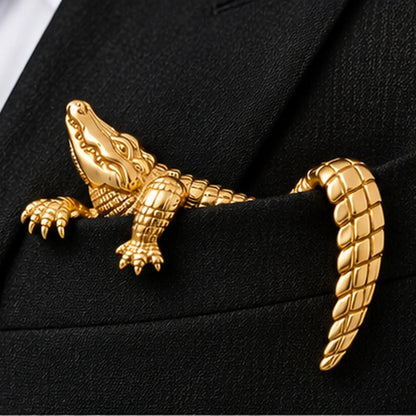 Luxury Sculpted Animal Brooch – Premium Statement Piece for Suits & Blazers